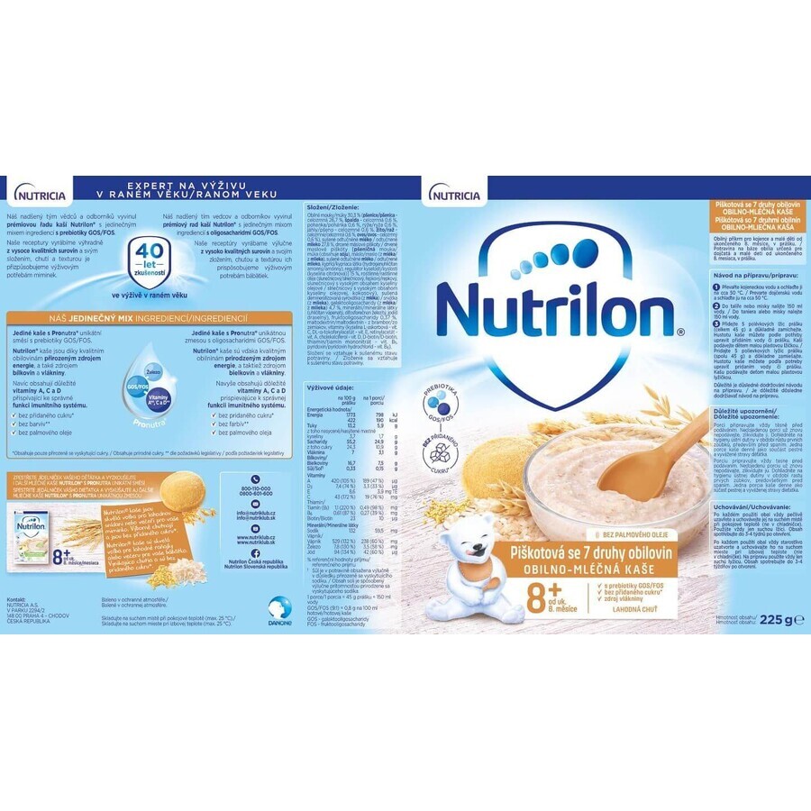 Nutrilon Porridge-Kekse, 7 Getreidesorten 225 g