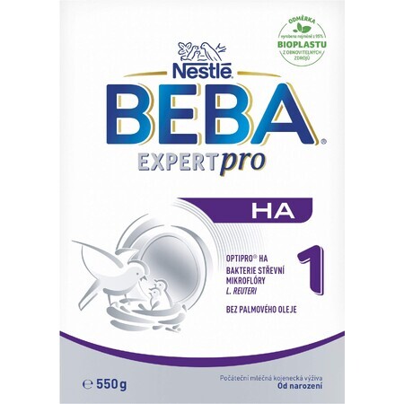 Nestlé Beba Expertpro HA 1, preparado para lactantes, desde el nacimiento, 550 g