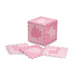 MoMi ZAWI 16-delige roze foam puzzel speelmat