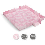 MoMi ZAWI 16-delige roze foam puzzel speelmat