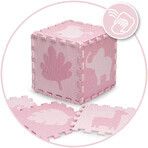 MoMi ZAWI 16-delige roze foam puzzel speelmat