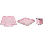 MoMi ZAWI 16-delige roze foam puzzel speelmat