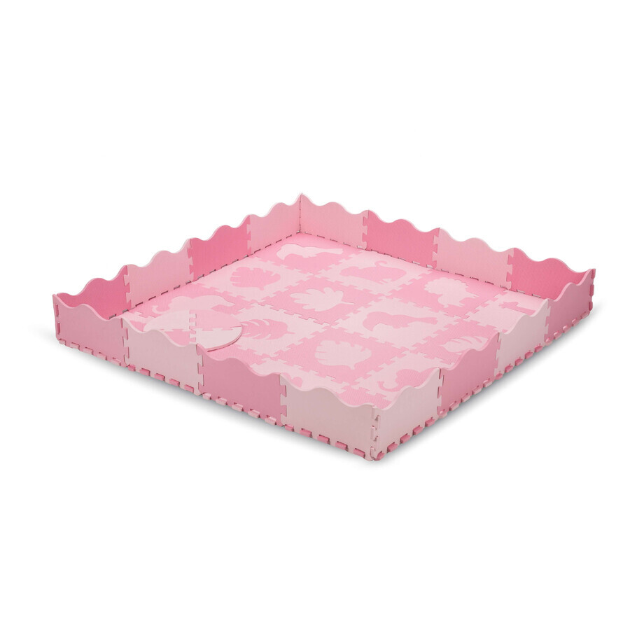 MoMi ZAWI 16-delige roze foam puzzel speelmat