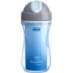 Chicco Mug Sport termo con pajita azul 14m+ 266 ml