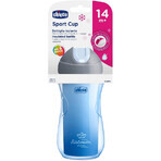 Chicco Mug Sport termo con pajita azul 14m+ 266 ml