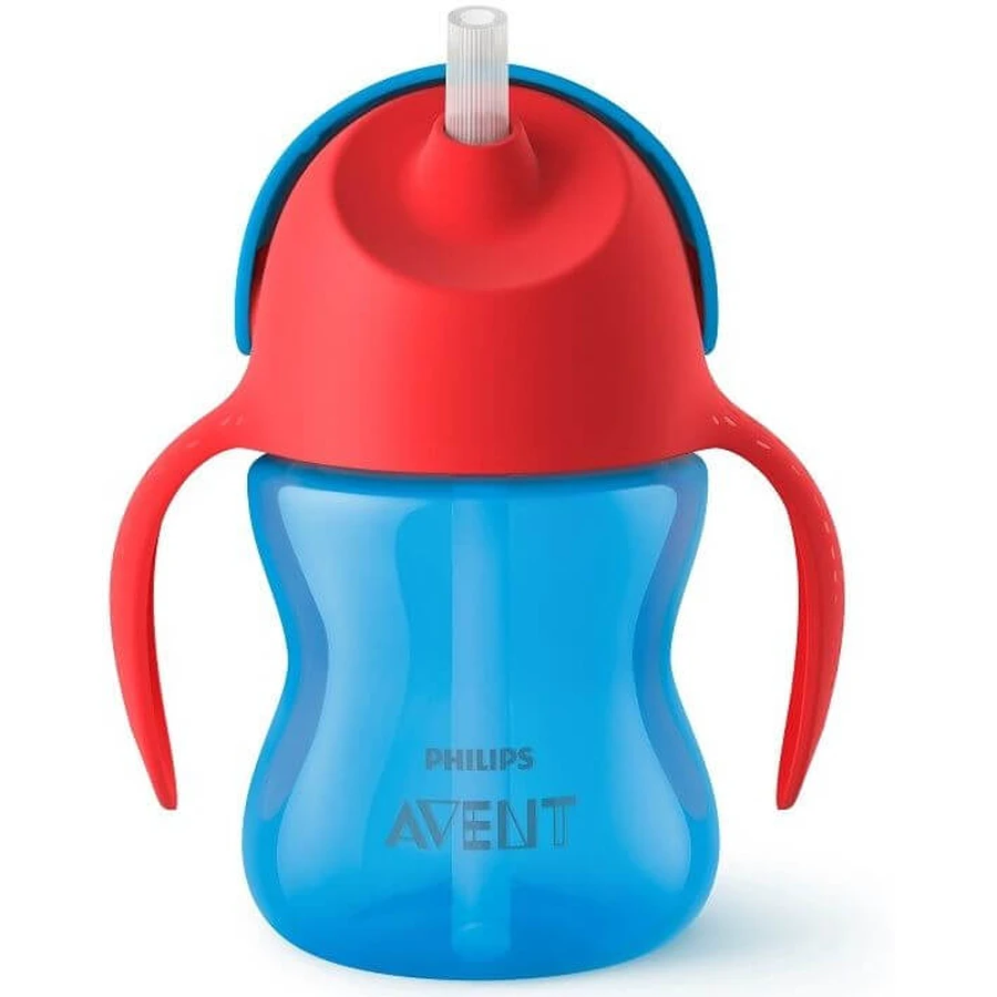 Philips Avent rietjesbeker vanaf 9 maanden met handvaten, jongen, 200 ml