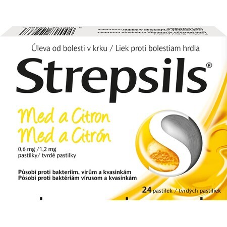 Strepsils honey and lemon 24 tablets