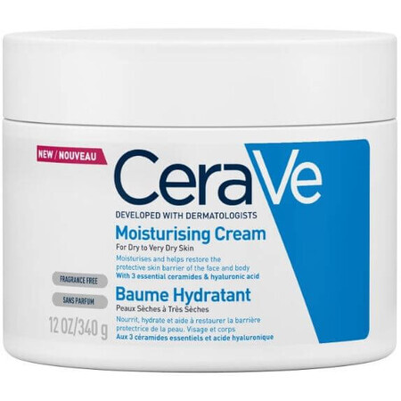 CeraVe Crème hydratante pour peaux sèches à très sèches 340 g