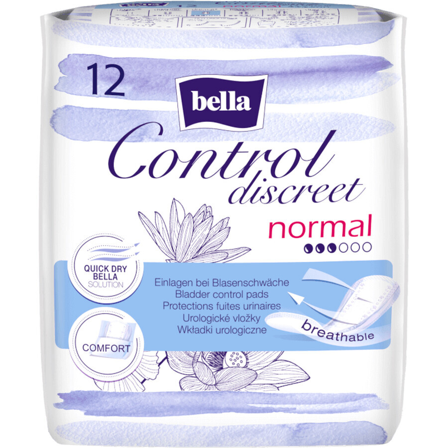 Bella Control Discreet Normal Urological Pads 12 pcs