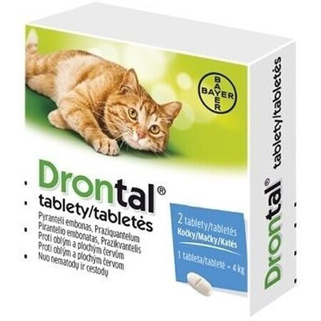 Drontal para gatos comprimidos 2 comprimidos