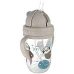 Canpol baby Niet-stromende rietjesbeker 6m+ Exotische dieren grijs 270 ml