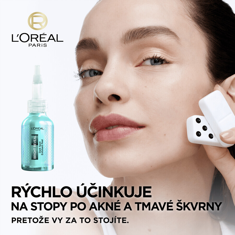 L'Oréal Paris Bright Reveal peeling exfoliant împotriva petelor întunecate 25 ml