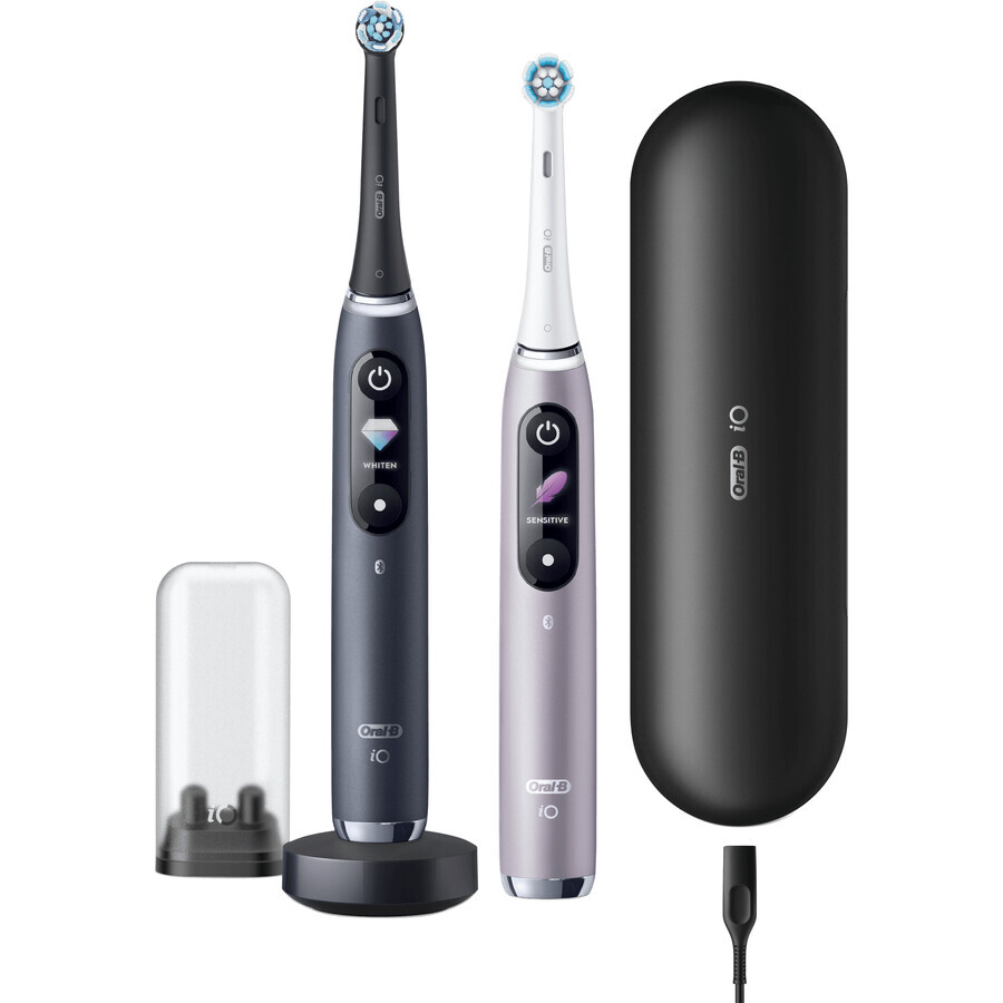 Oral-B EL.ZK Duo iO iO Series 9 Black&Rose + holder + travel bag