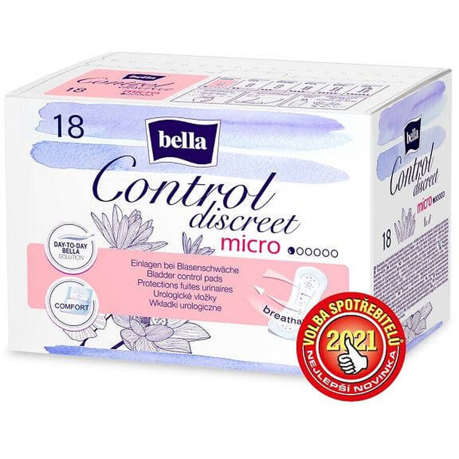 Bella Control Discreet micro urologische tampons 18 stuks