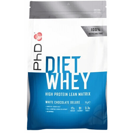 PhD Nutrition Diet Whey Whey Chocolat Blanc 1 kg