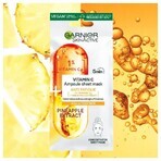 Garnier Skin Naturals Fiale di resistenza in tessuto maschera con vitamina C ed estratto di ananas 15 g