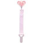 LOVI Baby Shower Soother Ribbon with clip, girl