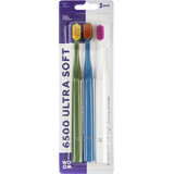 Toothbrush Woom 6500 ULTRA SOFT, 3 pcs