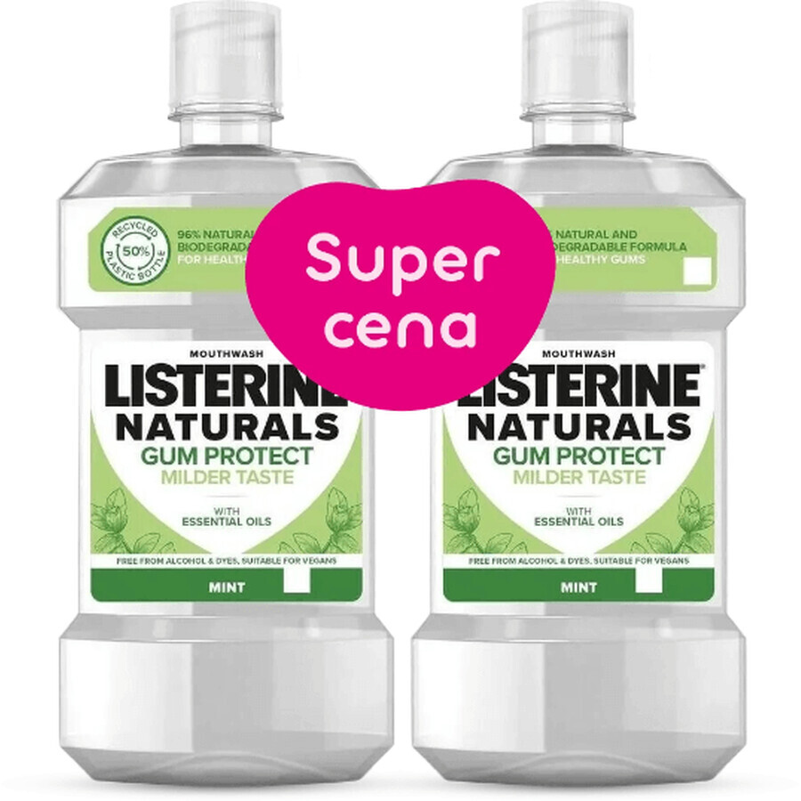 Listerine Naturals Zahnfleischschutz 2 x 500 ml