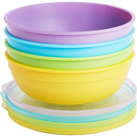 Munchkin Set of colorful bowls with lids and spoons 10 pcs