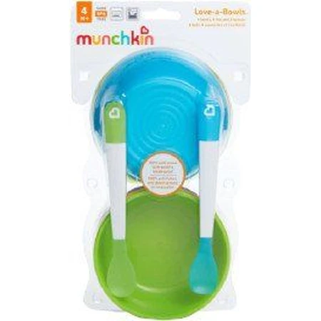 Munchkin Set of colorful bowls with lids and spoons 10 pcs