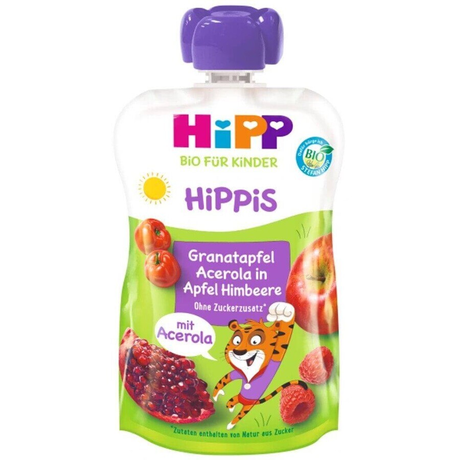 HiPP Bio HiPP BIO Hippis 100% Frucht Apfel-Malina-Apfel-Apfel-Acerola 100 g