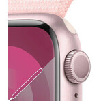 Apple Watch Series 9 GPS Carcasa de aluminio de 41 mm con correa deportiva, rosa