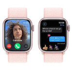 Apple Watch Series 9 GPS Carcasa de aluminio de 41 mm con correa deportiva, rosa