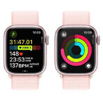 Apple Watch Series 9 GPS Carcasa de aluminio de 41 mm con correa deportiva, rosa