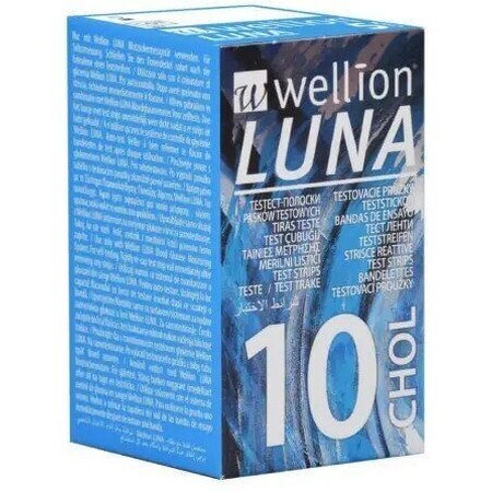 Wellion LUNA CHOL teststrips voor LUNA 10 stuks