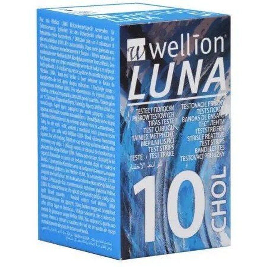 Wellion LUNA CHOL teststrips voor LUNA 10 stuks