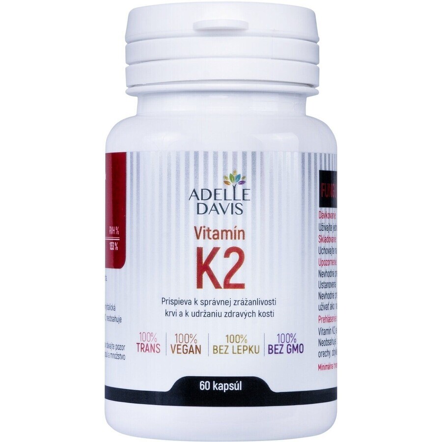 Adelle Davis Vitamina K2 100 mcg 60 cápsulas