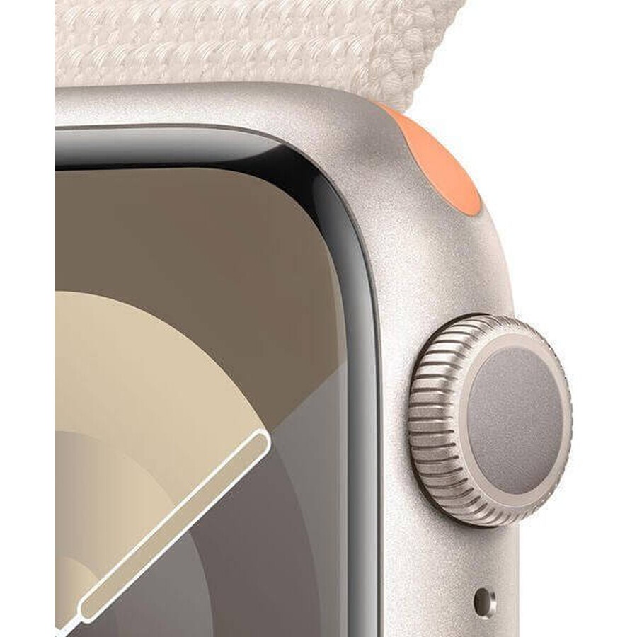 Apple Watch Series 9 GPS 41mm caja de aluminio con correa deportiva, starlight