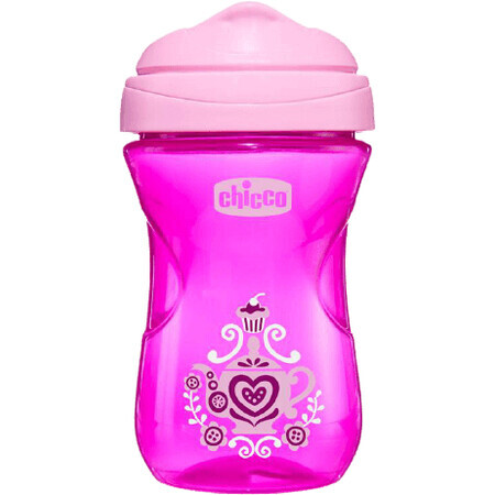 Chicco Mug Easy con muso duro Rosa 12m+ 266 ml