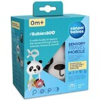 Canpol niños sensorial niños colgante viaje colgante Panda Panda juguete con clip BabiesBoo clip