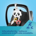 Canpol niños sensorial niños colgante viaje colgante Panda Panda juguete con clip BabiesBoo clip