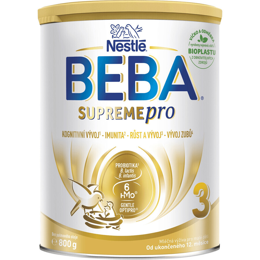 Nestlé Beba SUPREMEfor 3 latte per lattanti da 12 mesi 6HMO 800 g