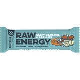 Bombus Raw Energy Gekarameliseerd zout en hazelnoot toffee 50 g