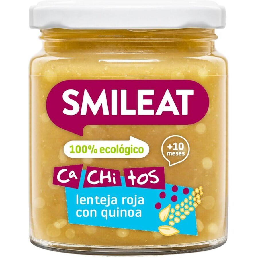 Smileat Linte roșie organică Snack vegetal cu quinoa 230 g