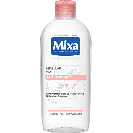 Mixa Anti-drying micellar water for dry skin, 400 ml