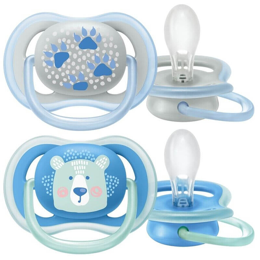 Philips Avent Soother Ultra air pastel 6-18m băiat 2 buc