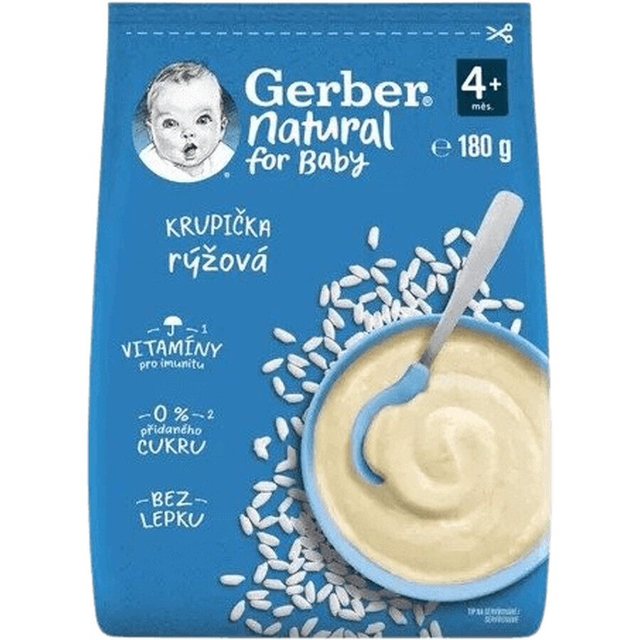 Gerber Arroz Natural Granulado 4m+ 180 g