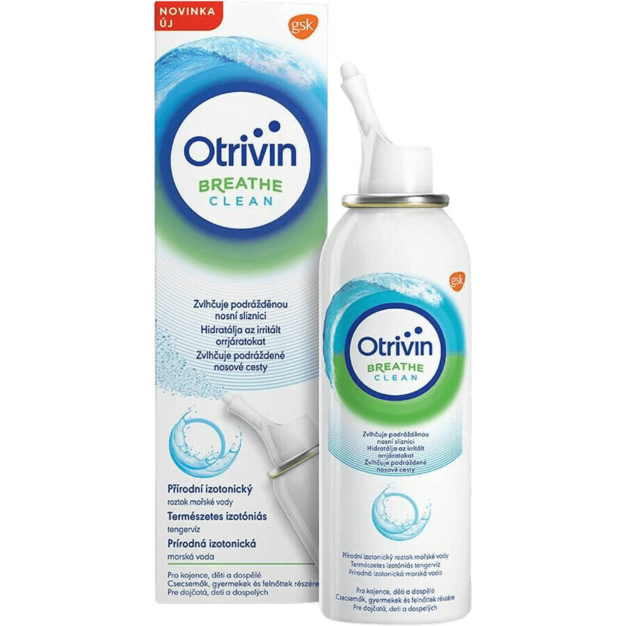 Otrivin Breathe Clean isotonic seawater for nasal cleansing 100 ml