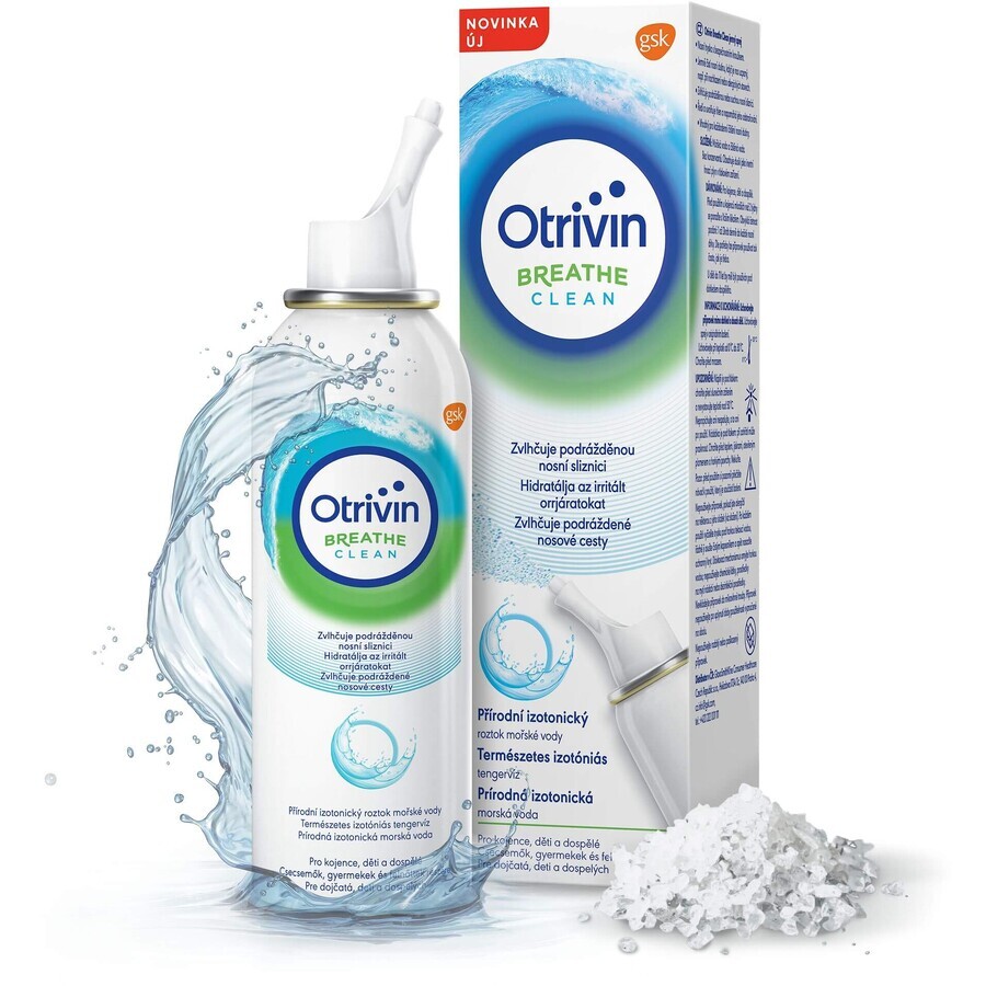 Otrivin Breathe Clean isotonic seawater for nasal cleansing 100 ml