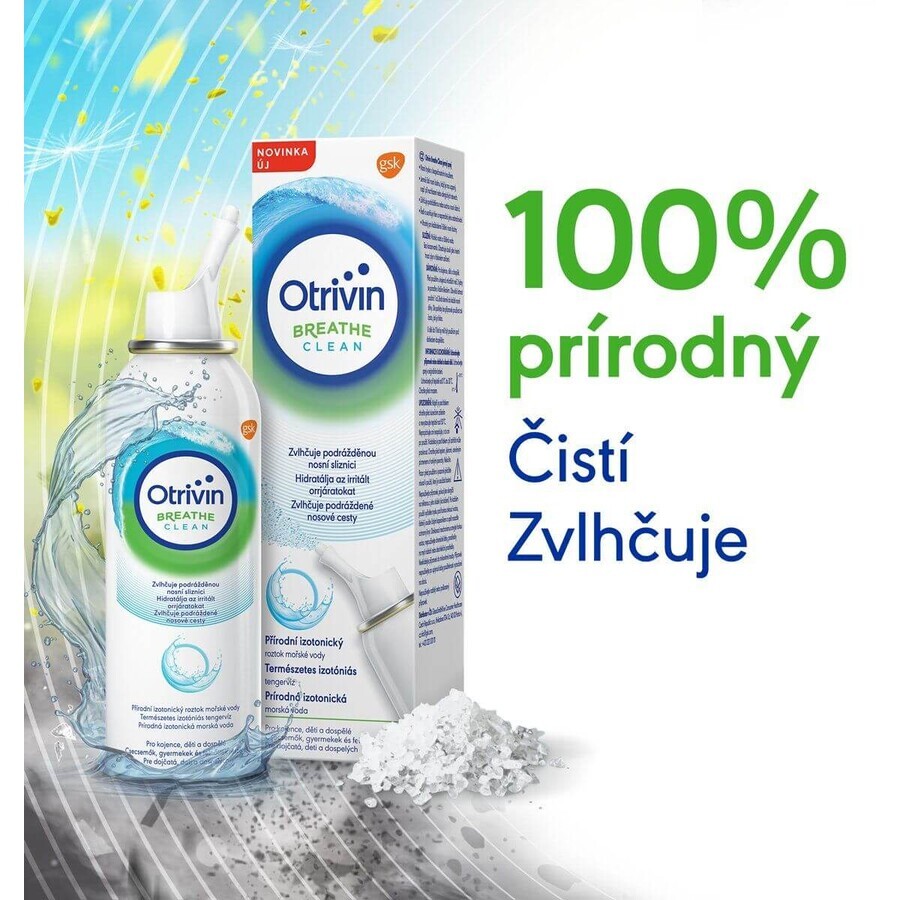 Otrivin Breathe Clean isotonic seawater for nasal cleansing 100 ml