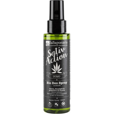 LaSaponaria Deodorant spray voor mannen met biologische cannabis 100 ml