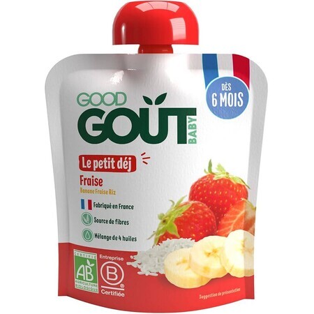 Good Goût Organic Mic dejun cu căpșuni 70 g