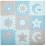 MoMi SKY SKY blauwe foam puzzel speelmat