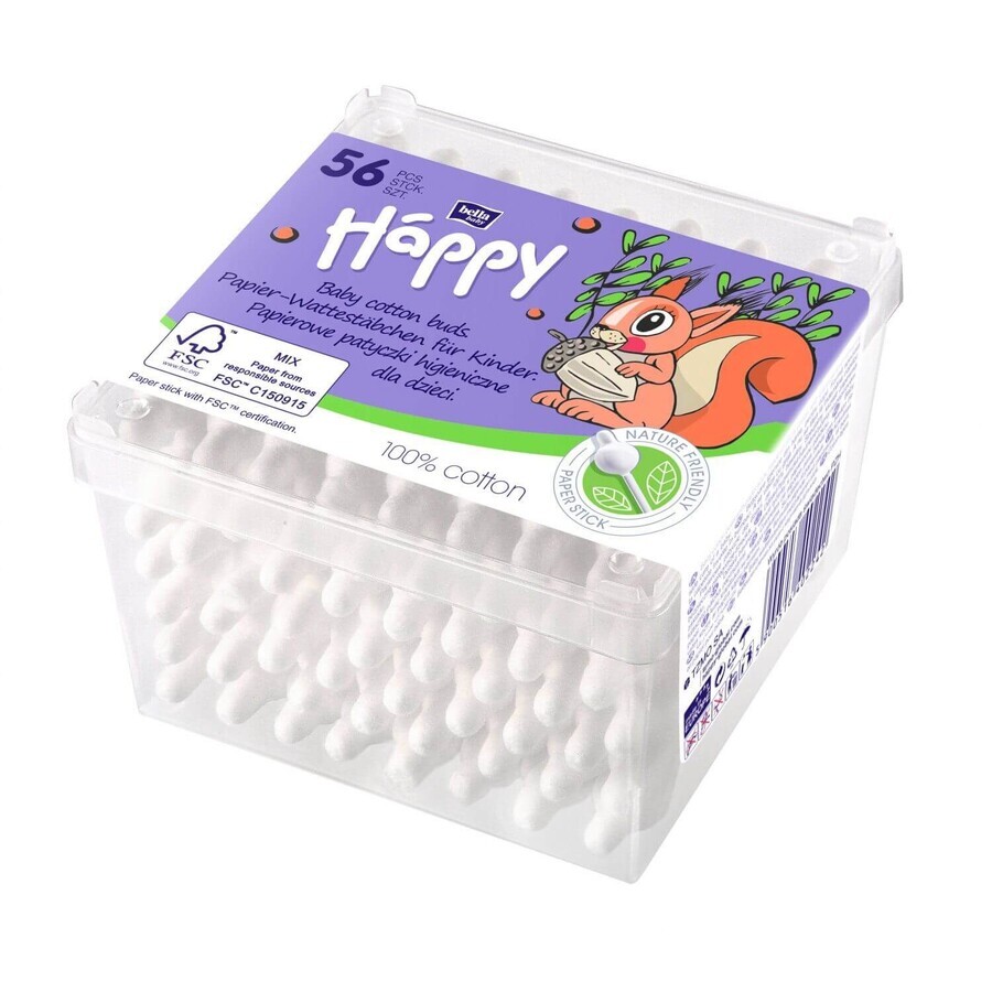 Bella Háppy Baby coton-tiges, 1 x 56 pcs