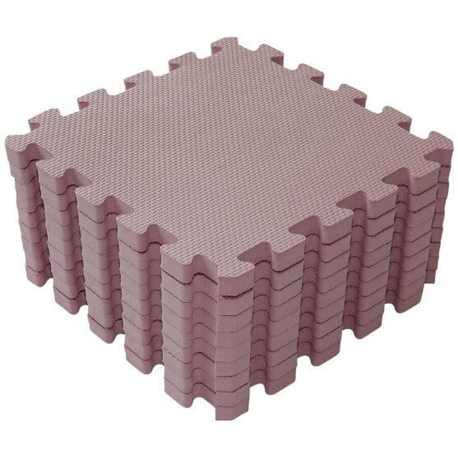 Baby Dan joc mat puzzle Dusty Rose 90x90cm 9 piese